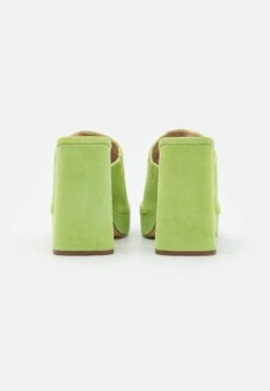 FREE PEOPLE Margo Mule - Heeled Mules - Green -Affordable Shoe Store 0293fb7817194116b8a98ecf20f41571