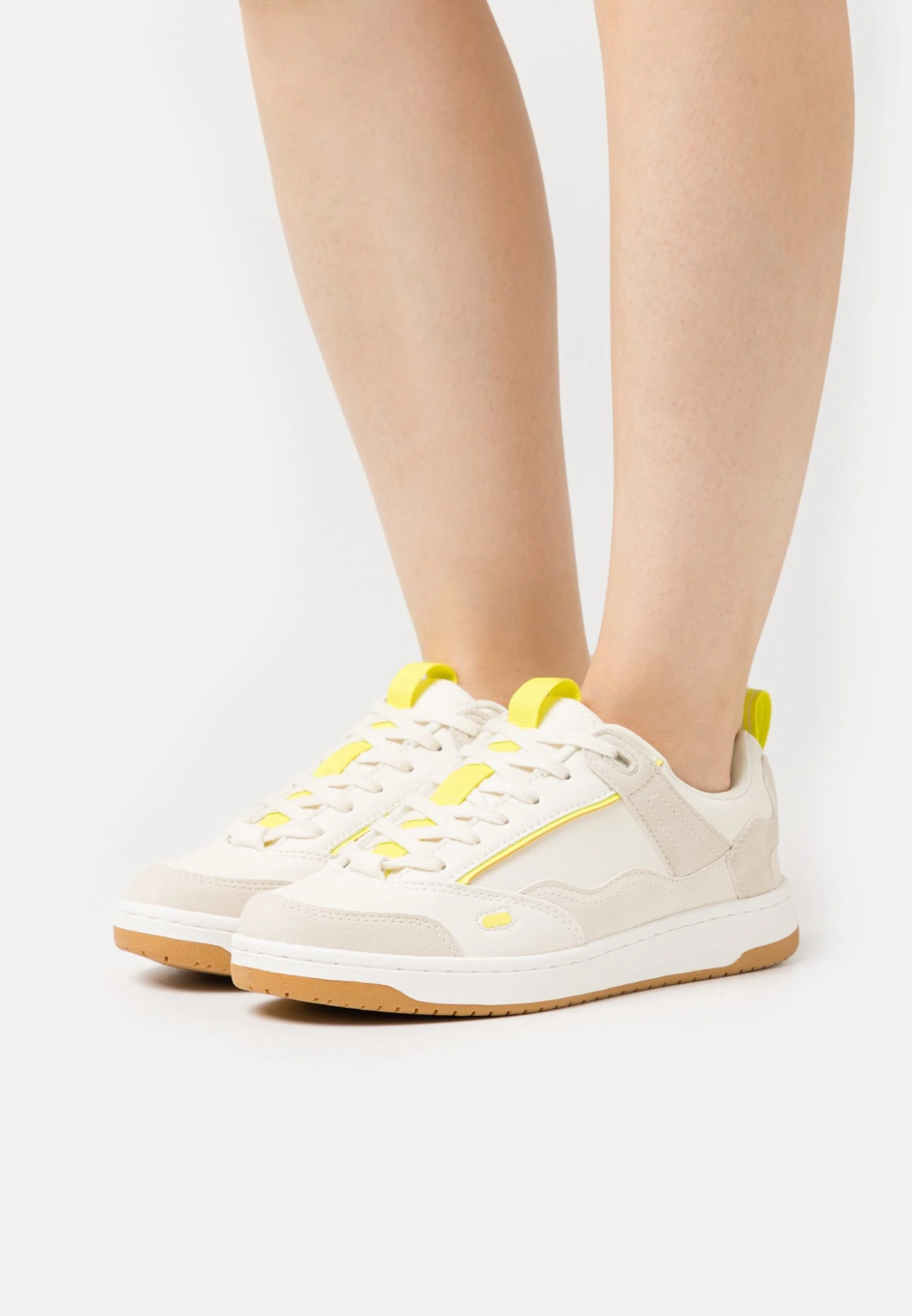 ONLY Shoes Onlskate - Trainers - White/Yellow 3 ONLY Shoes Onlskate - Trainers - White/Yellow