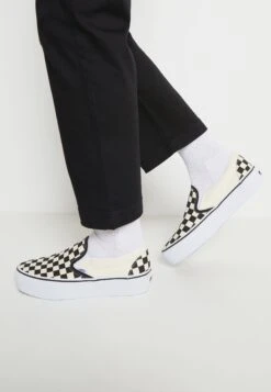 Vans Ua Classic Slip-On Platform - Slip-Ons - Black/White -Affordable Shoe Store 0f1b3ceb926f4e6ea2d6a3eaf3d8638a