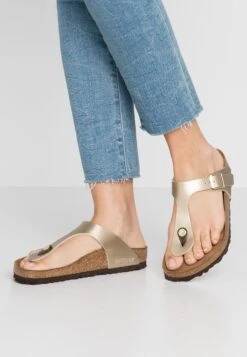 Birkenstock Gizeh Bf Regular - Slippers - Gold