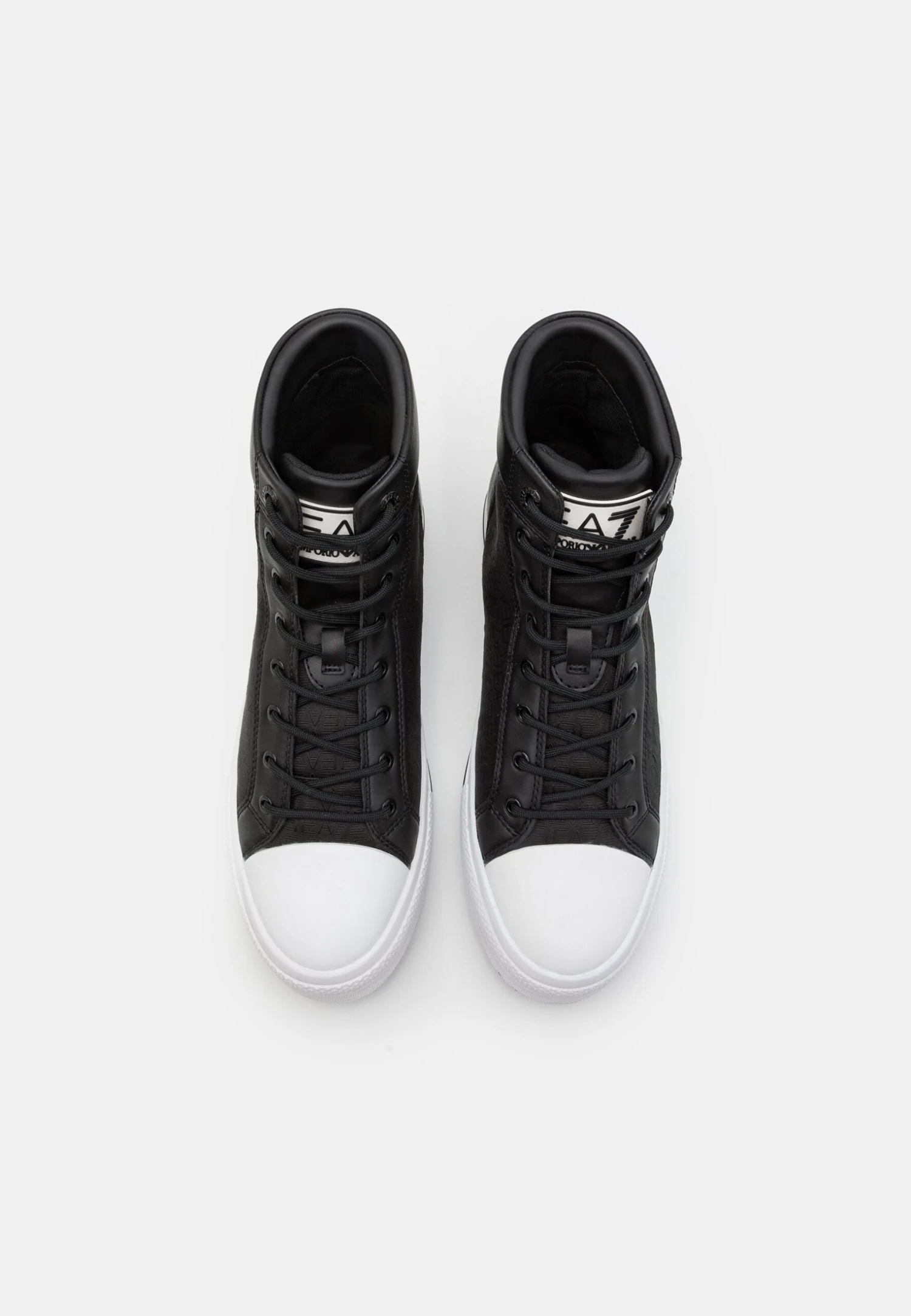 EA7 Emporio Armani All Over Unisex - High-Top Trainers - Black/White 6 EA7 Emporio Armani All Over Unisex - High-Top Trainers - Black/White - Image 4