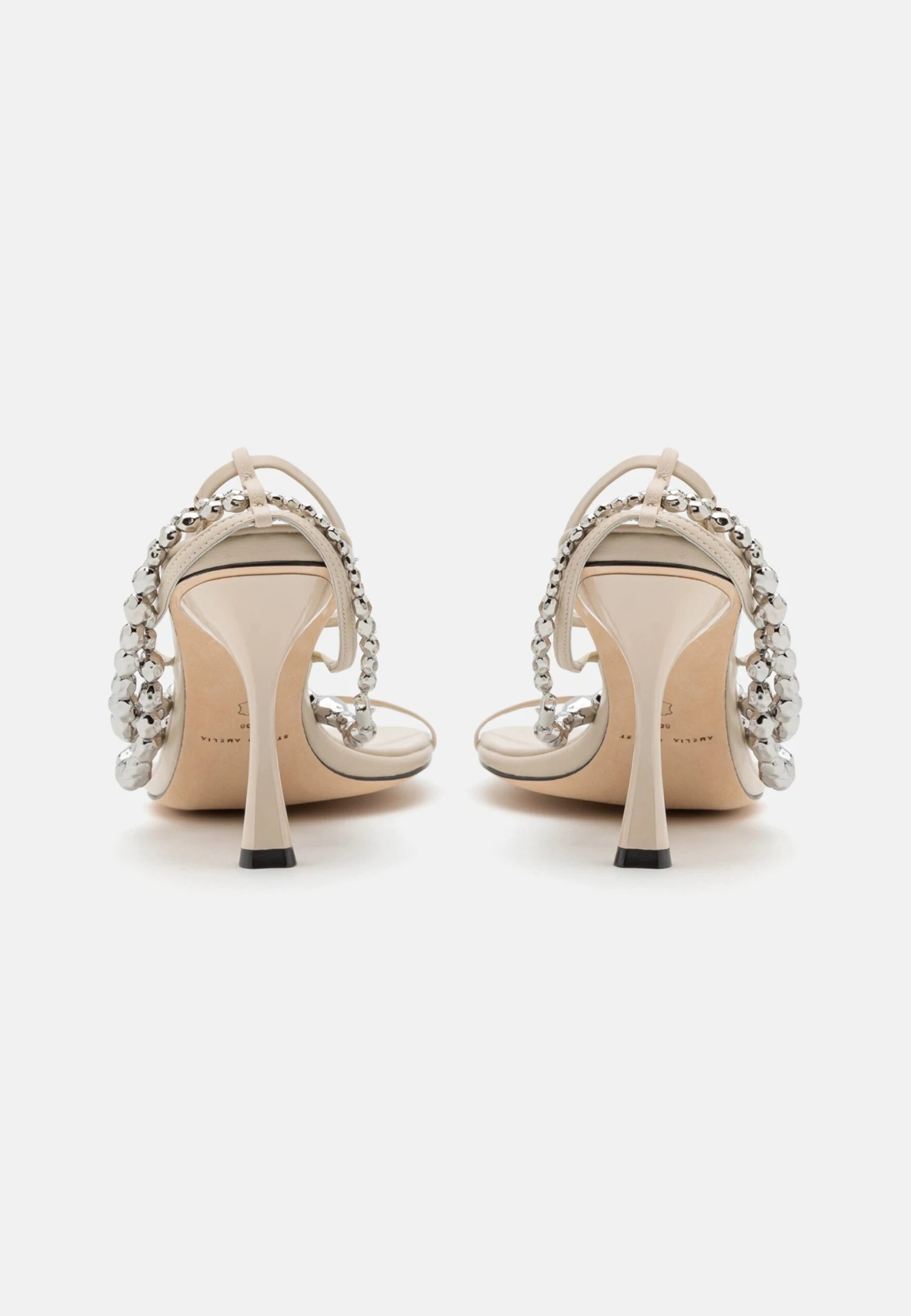 Trinket Heel - High Heeled Sandals - White 6 Trinket Heel - High Heeled Sandals - White - Image 4