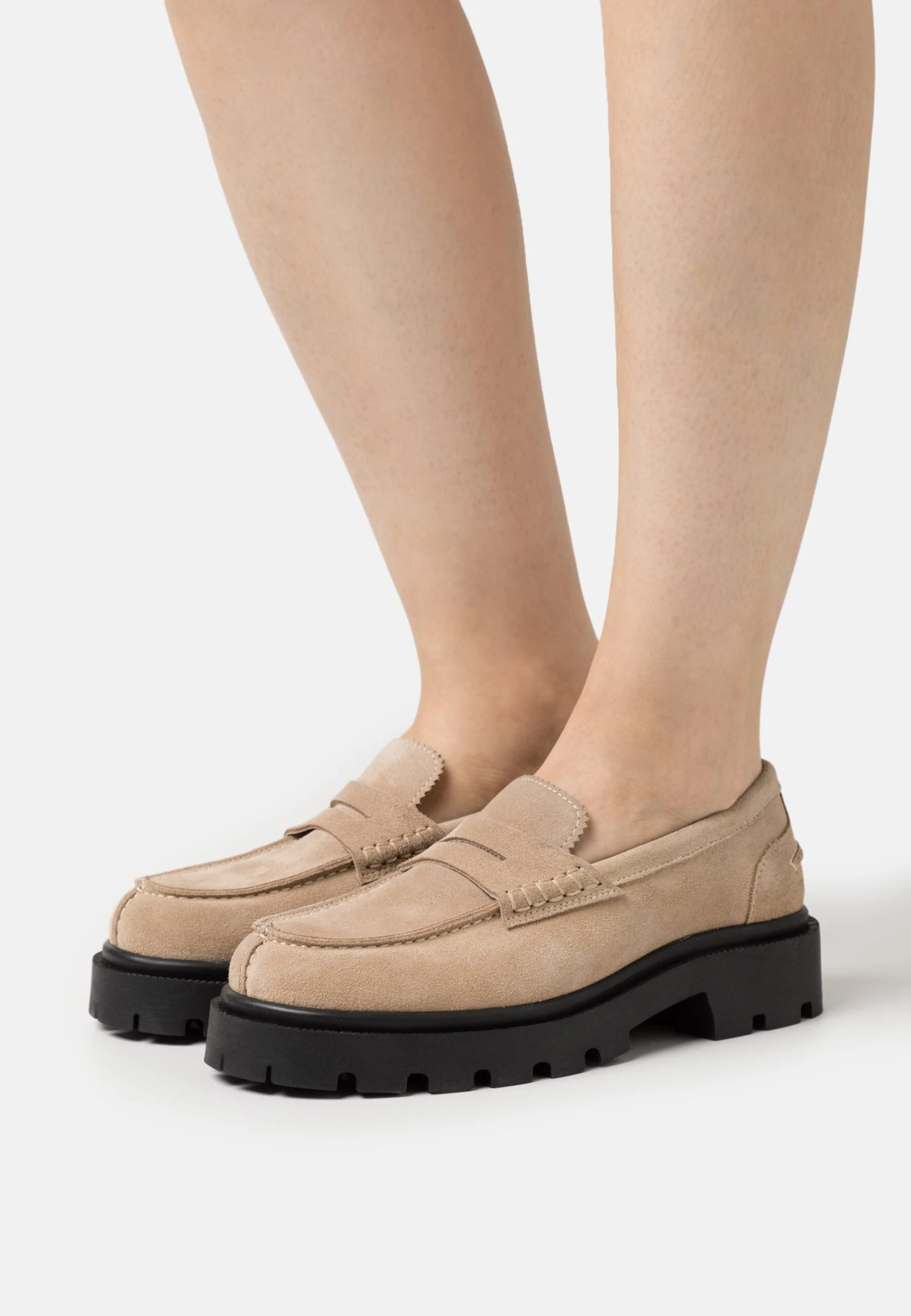 Selected Femme Penny Loafer - Slip-Ons - Chinchilla 3 Selected Femme Penny Loafer - Slip-Ons - Chinchilla