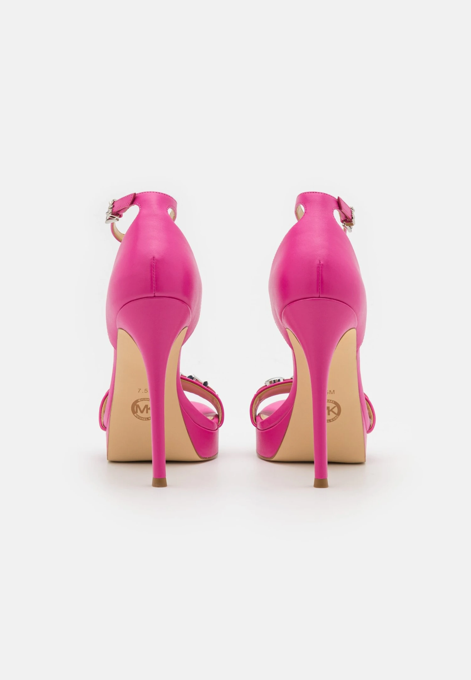 MICHAEL Michael Kors Jordyn Platform- High Heeled Sandals - Cerise 6 MICHAEL Michael Kors Jordyn Platform- High Heeled Sandals - Cerise - Image 4