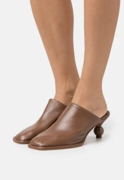 Gabry - Heeled Mules - Brown