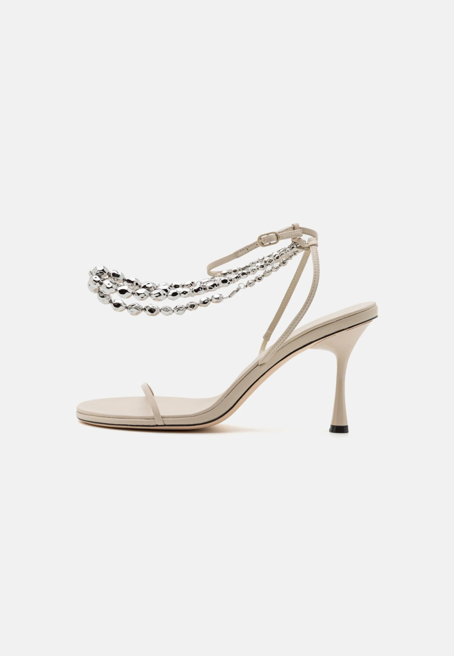 Trinket Heel - High Heeled Sandals - White 4 Trinket Heel - High Heeled Sandals - White - Image 2