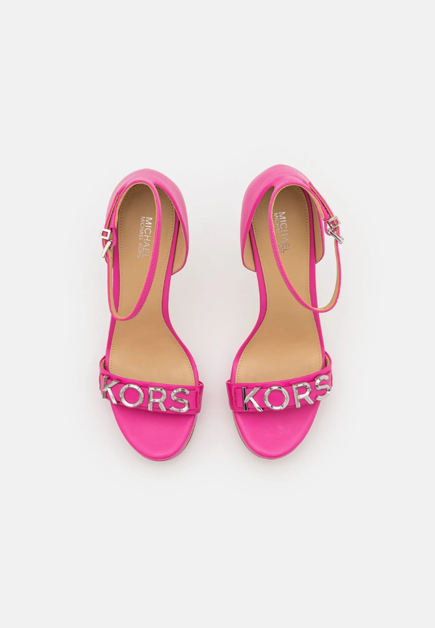 MICHAEL Michael Kors Jordyn Platform- High Heeled Sandals - Cerise 7 MICHAEL Michael Kors Jordyn Platform- High Heeled Sandals - Cerise - Image 5