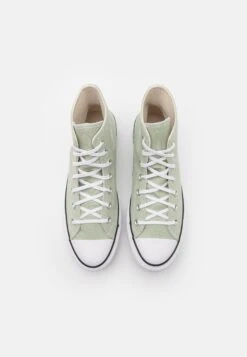Converse Chuck Taylor All Star Lift Platform Seasonal Color - High-Top Trainers - Summit Sage/White/Black -Affordable Shoe Store 21f9cb7e81434522bf670d1a85ae2398