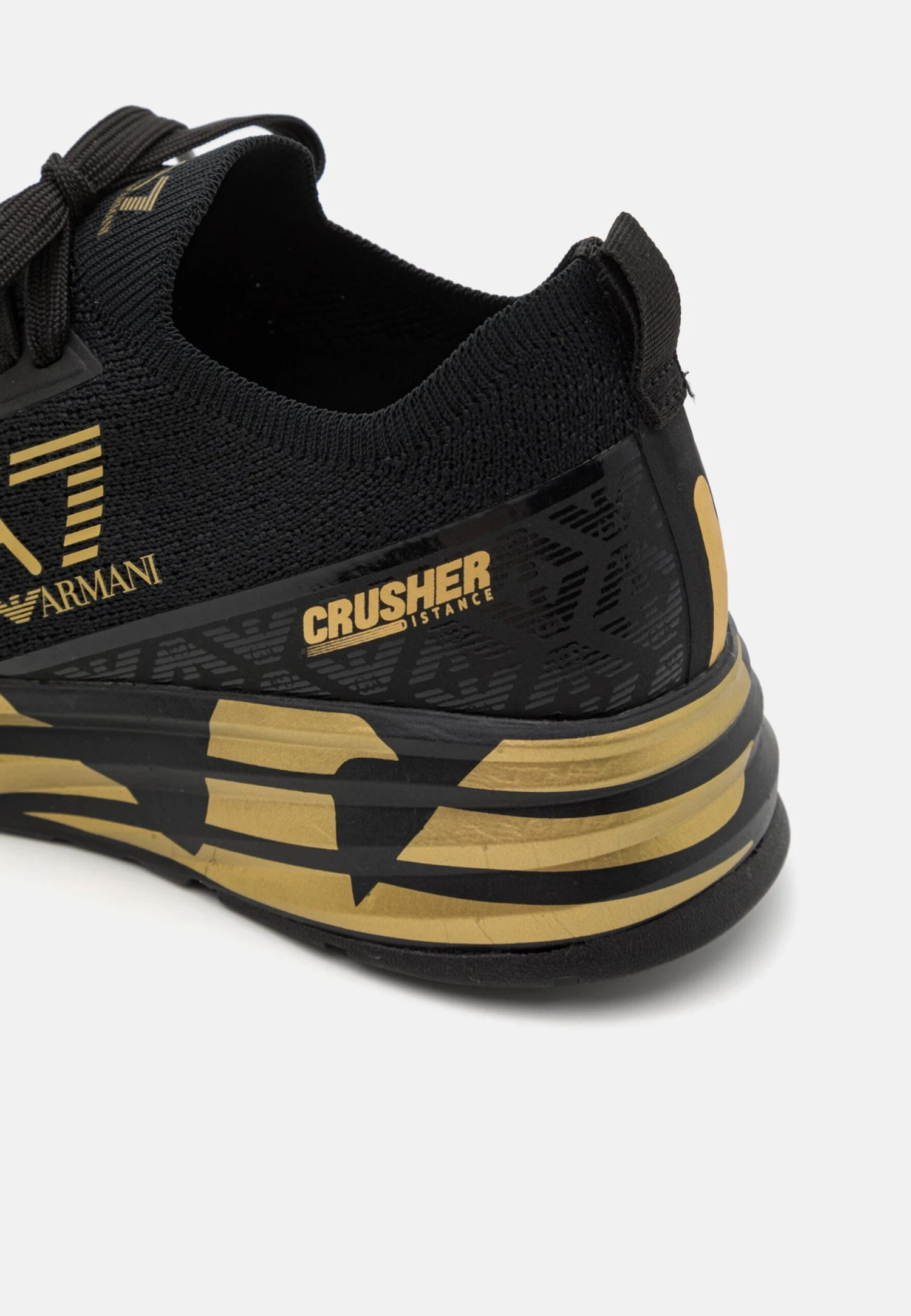 EA7 Emporio Armani Crusher Distance Unisex - Trainers - Triple Black/Gold 8 EA7 Emporio Armani Crusher Distance Unisex - Trainers - Triple Black/Gold - Image 6