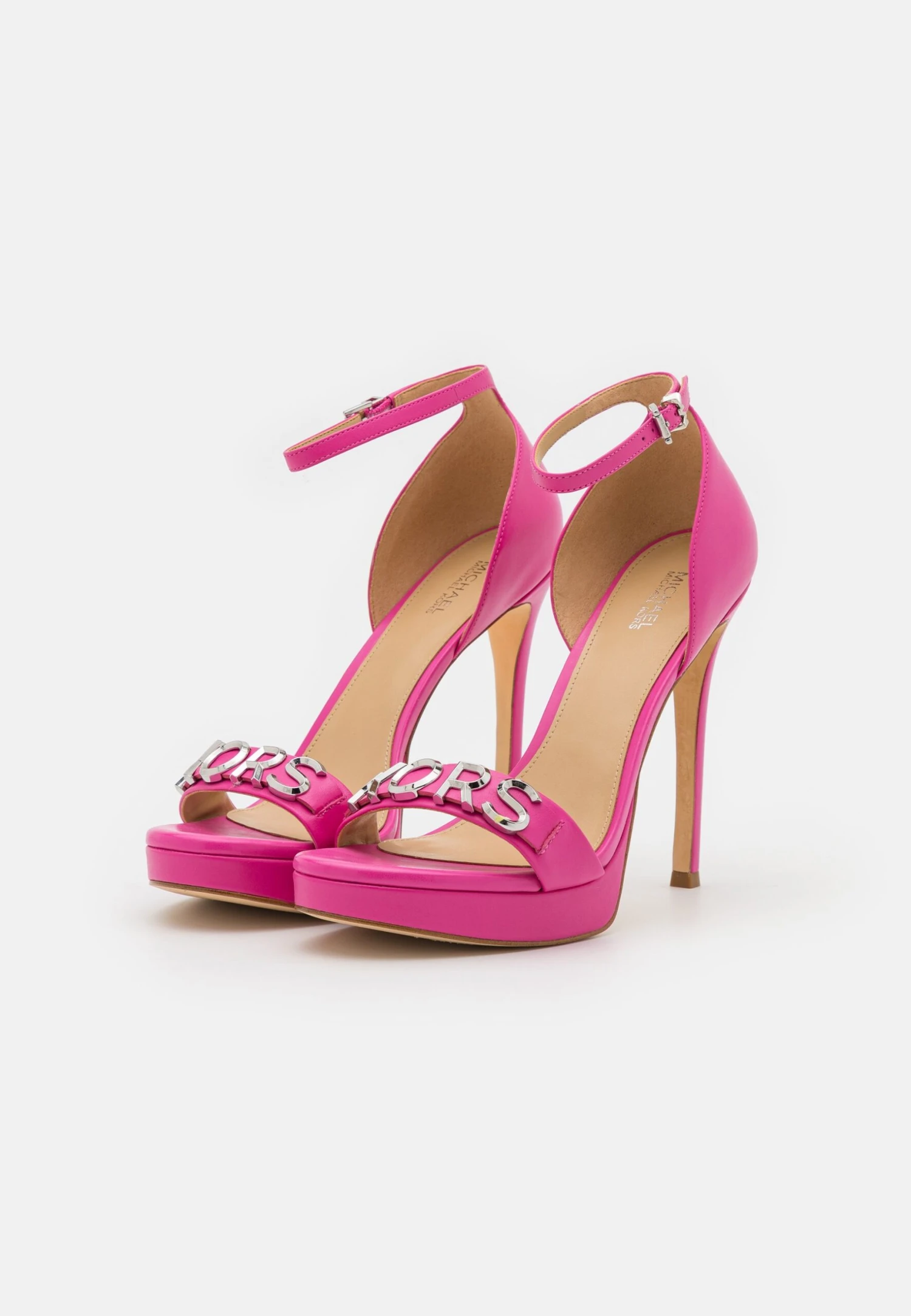 MICHAEL Michael Kors Jordyn Platform- High Heeled Sandals - Cerise 5 MICHAEL Michael Kors Jordyn Platform- High Heeled Sandals - Cerise - Image 3