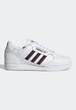 Adidas Originals Continental 80 Stripes Unisex - Trainers - Footwear White/Collegiate Navy/Vivid Red -Affordable Shoe Store 249dc932f21047b0a20343c168090876