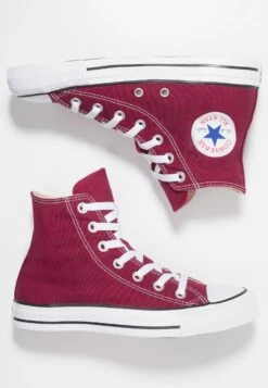 Converse Chuck Taylor All Star Hi - High-Top Trainers - Maroon -Affordable Shoe Store 26d00b4d3c1042e09152181038da5959