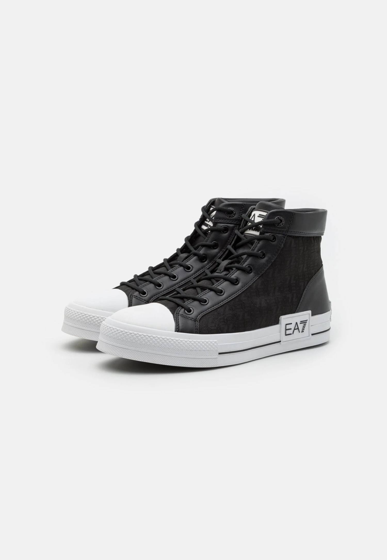 EA7 Emporio Armani All Over Unisex - High-Top Trainers - Black/White 4 EA7 Emporio Armani All Over Unisex - High-Top Trainers - Black/White - Image 2