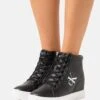 Calvin Klein Jeans Hidden Wedge Cupsole Laceup - High-Top Trainers - Black/Silver 2 Calvin Klein Jeans Hidden Wedge Cupsole Laceup - High-Top Trainers - Black/Silver -Affordable Shoe Store 3412c3dca3294fd886b1cf75dc64b205