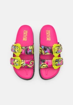 Mules - Hot Pink/Multi-Coloured -Affordable Shoe Store 3483b35d7b43412cb35f00c07ccaba39