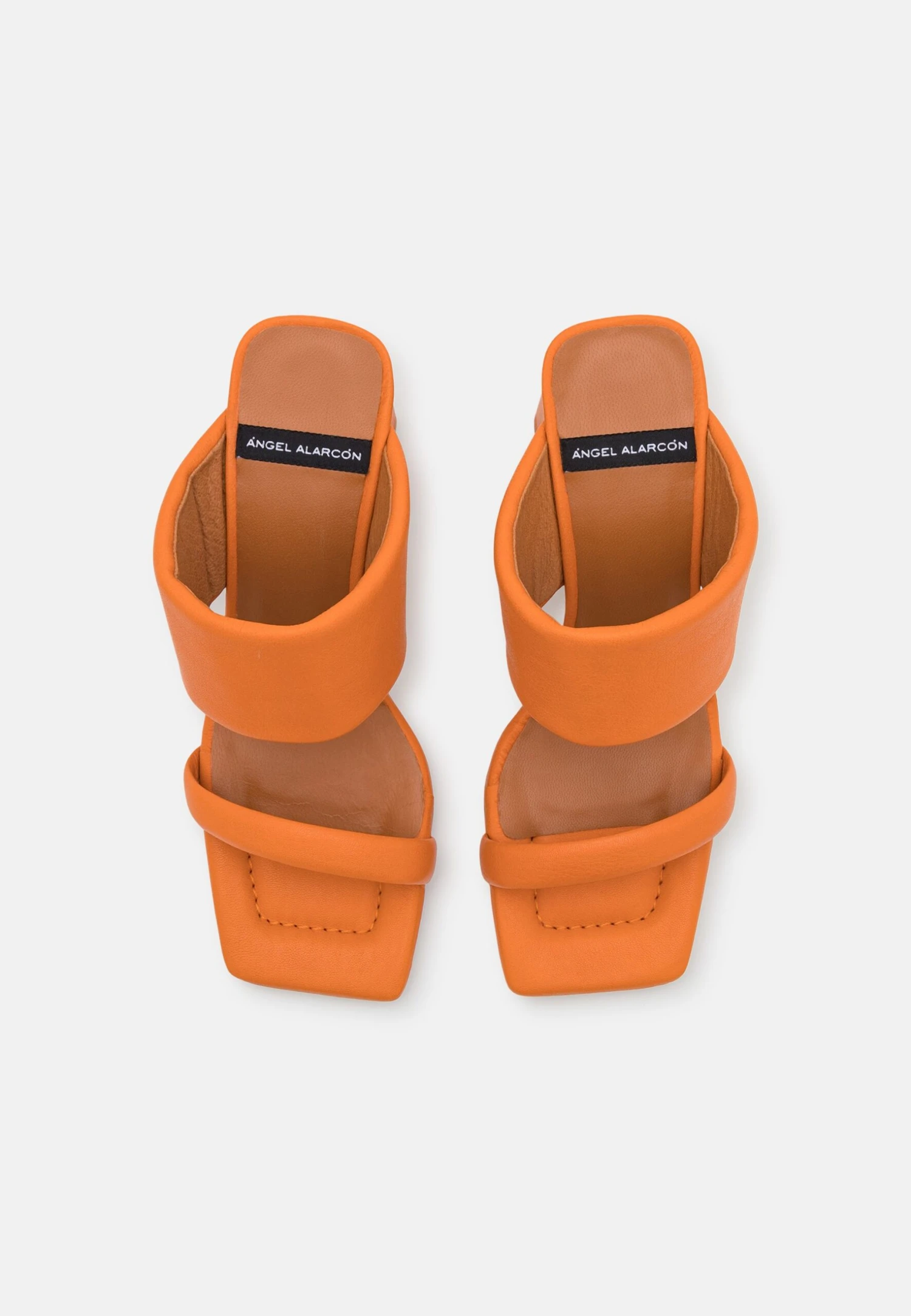 ANGEL ALARCON Heeled Mules - Orange 8 ANGEL ALARCON Heeled Mules - Orange - Image 6