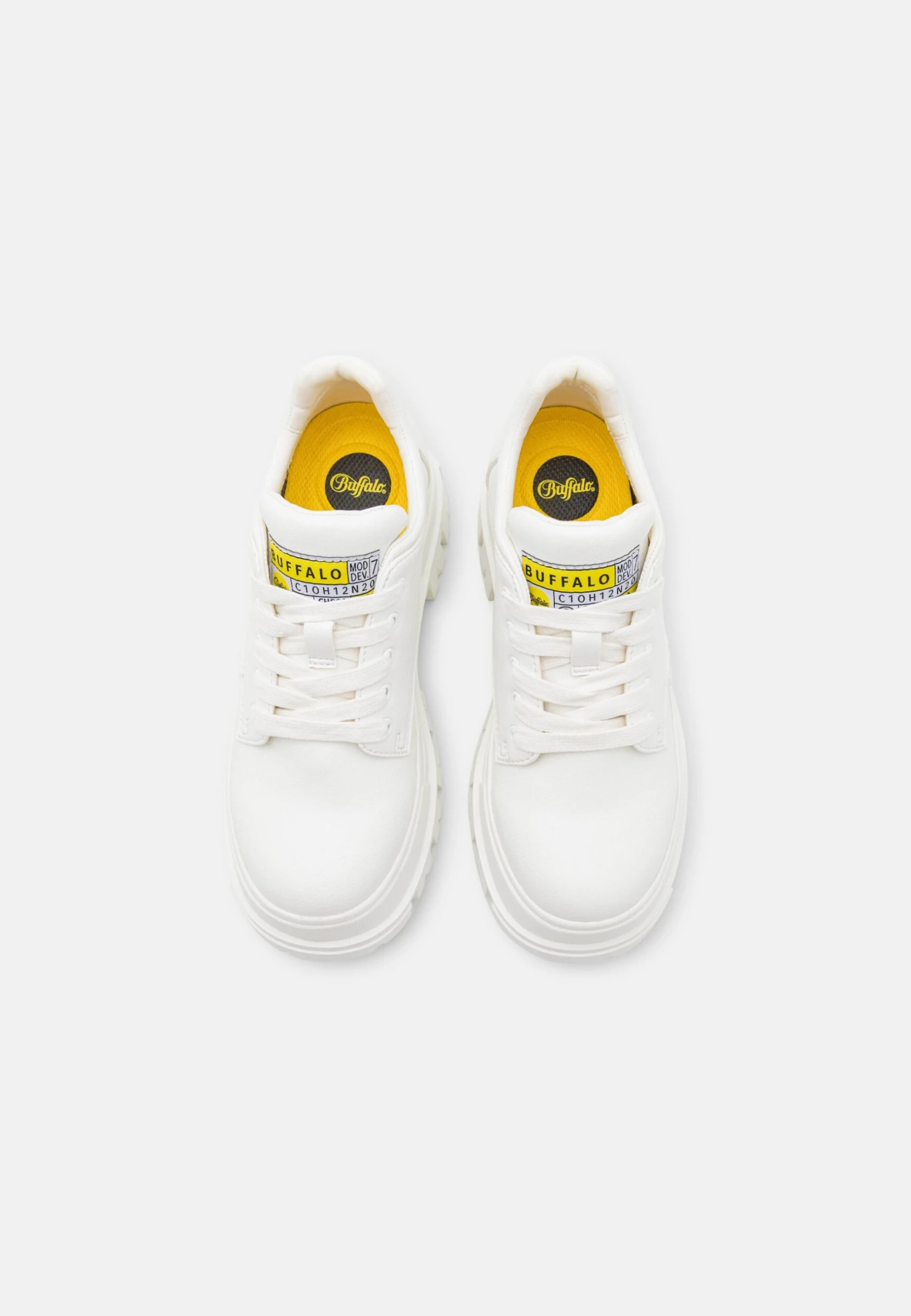 Buffalo Vegan Aspha- Casual Lace-Ups - White 8 Buffalo Vegan Aspha- Casual Lace-Ups - White - Image 6