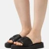 Calvin Klein Dress Flatform- Heeled Mules - Black 1 Calvin Klein Dress Flatform- Heeled Mules - Black -Affordable Shoe Store 45426c95635d4c97b1f4a8034f386439