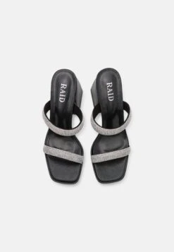 Raid Aiman - Heeled Mules - Black 13 Raid Aiman - Heeled Mules - Black -Affordable Shoe Store 4689a21018104e879e41fa650330f191