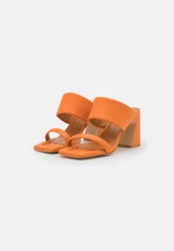 ANGEL ALARCON Heeled Mules - Orange 10 ANGEL ALARCON Heeled Mules - Orange -Affordable Shoe Store 490888041c834346917e5e3b420610f4