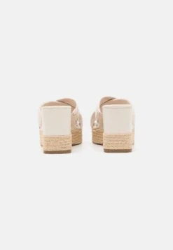 Tamaris Heeled Mules - Ivory -Affordable Shoe Store 50d157f528274c7d985be7868bf92a89