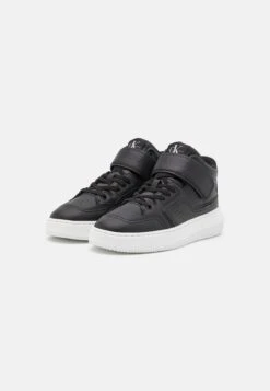 Calvin Klein Jeans Chunky Cupsole Laceup Mid - High-Top Trainers - Black -Affordable Shoe Store 551ae2d9b8164ac290ea63088a1a3d8b