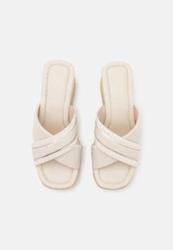 Tamaris Heeled Mules - Ivory -Affordable Shoe Store 558a699a543f40ababab3c3e6ab6b1e5
