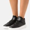 Calvin Klein Jeans Chunky Cupsole Laceup Mid - High-Top Trainers - Black -Affordable Shoe Store 5b7db6952f9c40c1801e0b6abe64d5fa