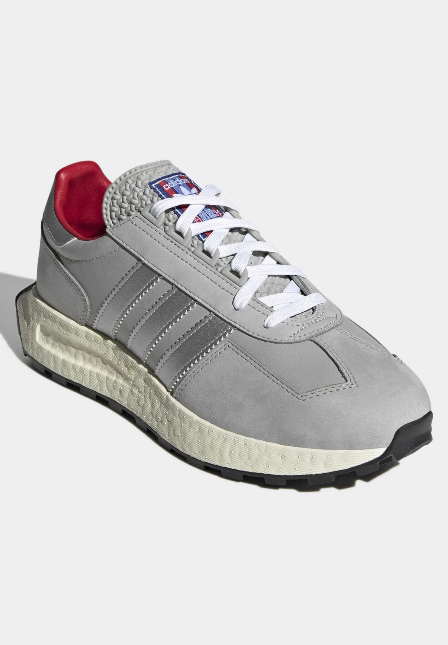 Adidas Originals Retropy E5 Unisex - Trainers - Grey Two/Matte Silver/Better Scarlet 4 Adidas Originals Retropy E5 Unisex - Trainers - Grey Two/Matte Silver/Better Scarlet - Image 2