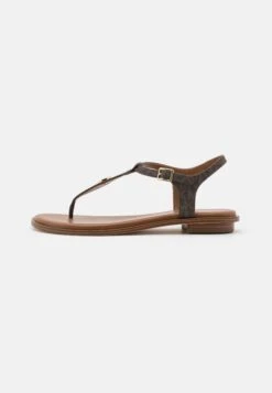 MICHAEL Michael Kors Mallory Thong - T-Bar Sandals - Brown -Affordable Shoe Store 6bacfd231cd84d7bb0d4ab68add24a83