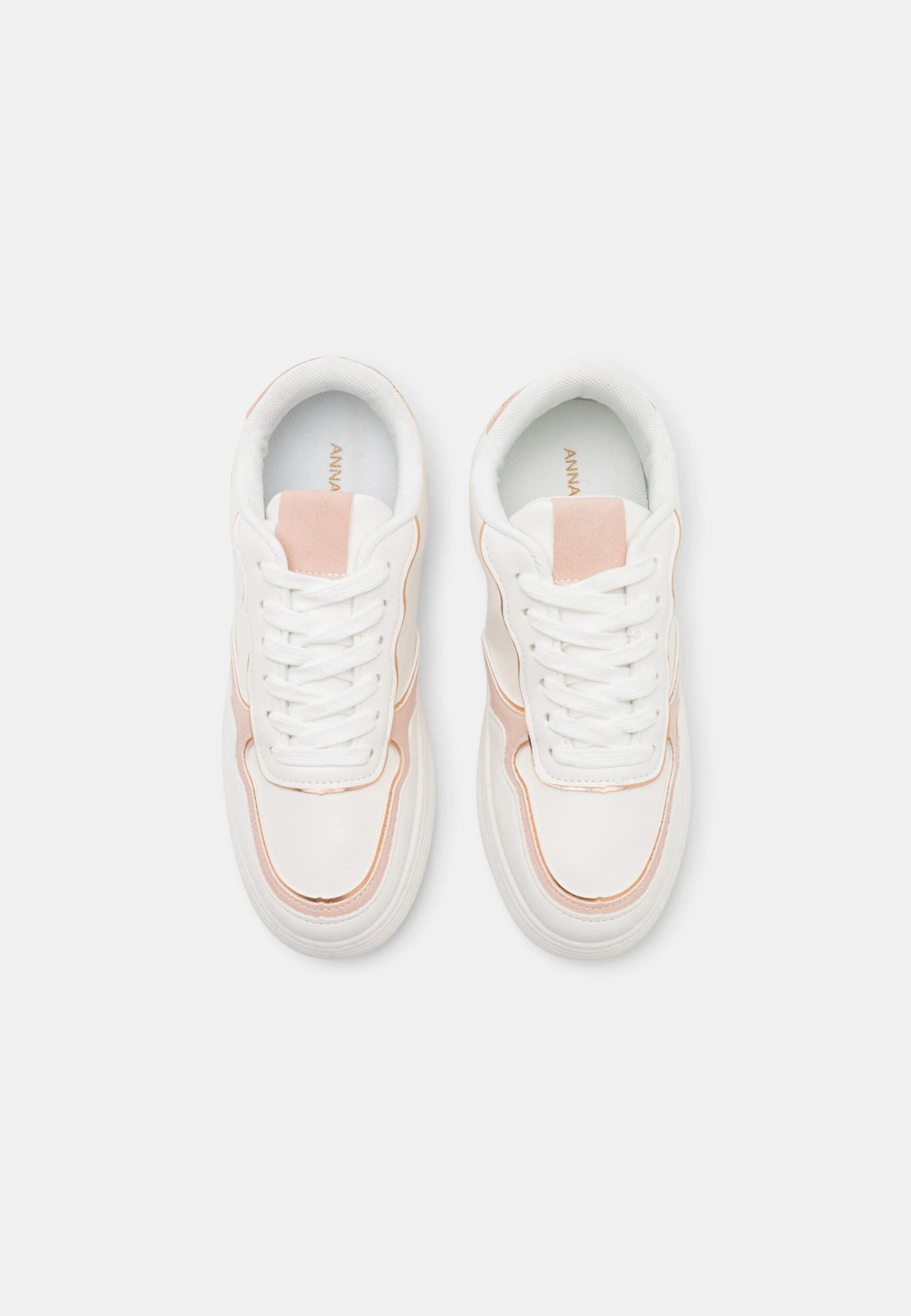 Anna Field Trainers - White/Rose Gold Coloured 8 Anna Field Trainers - White/Rose Gold Coloured - Image 6
