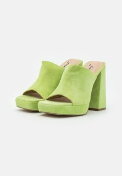 FREE PEOPLE Margo Mule - Heeled Mules - Green -Affordable Shoe Store 6f6c428bc3934e17b3dbdfc34ba85458
