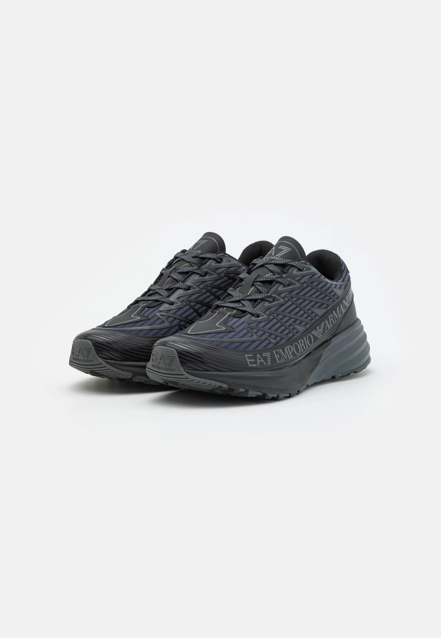 EA7 Emporio Armani Crusher Distance Trail Unisex - Trainers - Triple Black 4 EA7 Emporio Armani Crusher Distance Trail Unisex - Trainers - Triple Black - Image 2