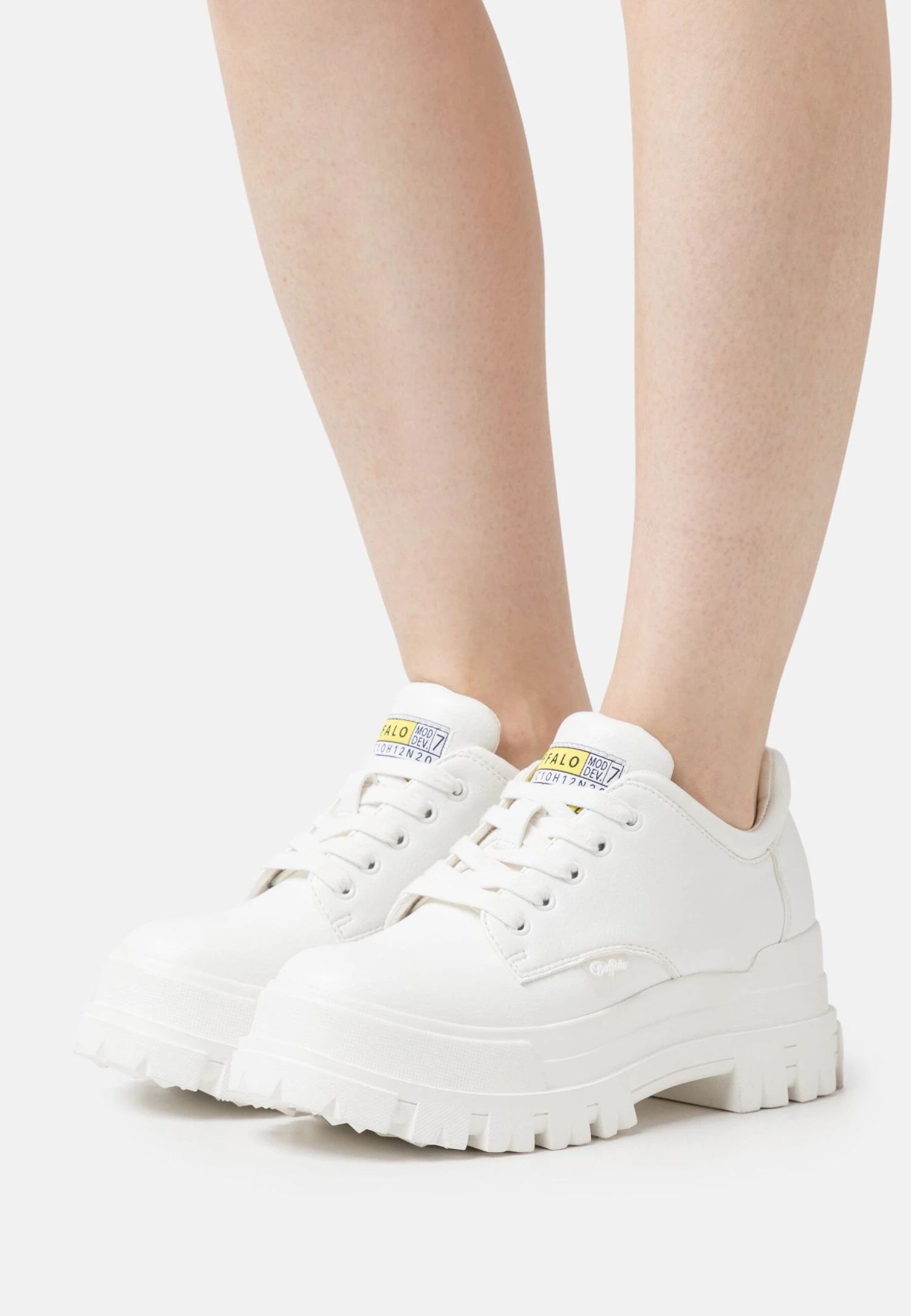 Buffalo Vegan Aspha- Casual Lace-Ups - White 3 Buffalo Vegan Aspha- Casual Lace-Ups - White