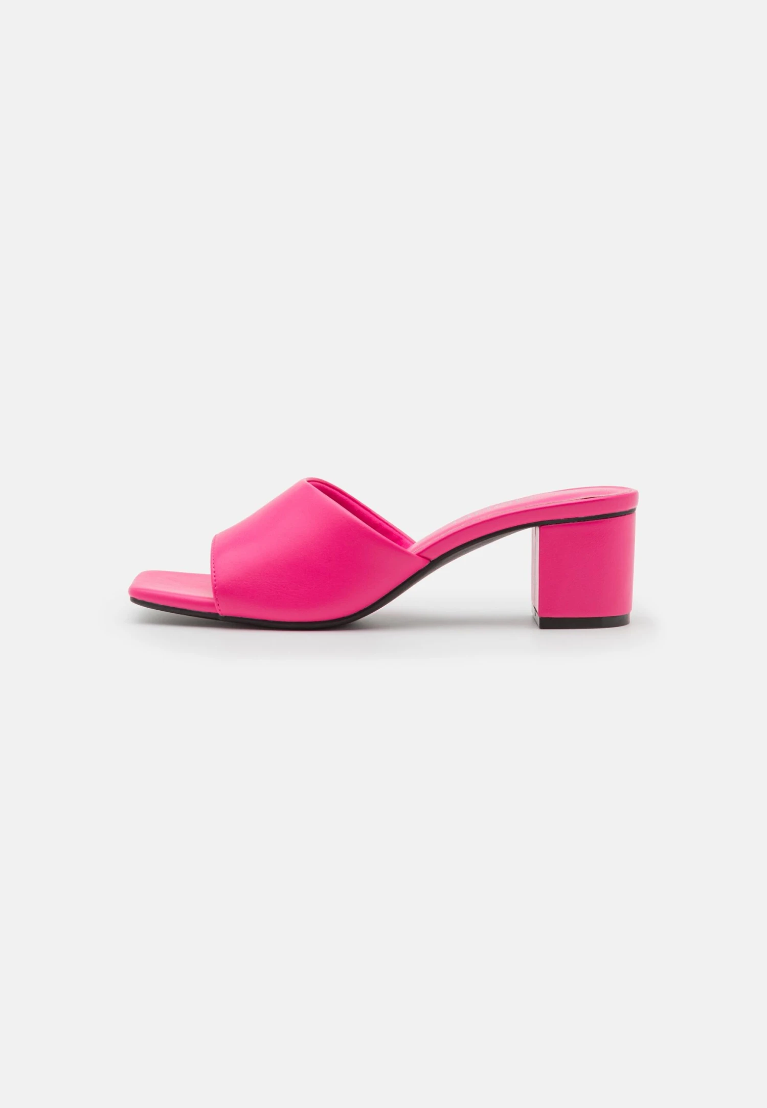 Monki Heeled Mules - Pink 4 Monki Heeled Mules - Pink - Image 2