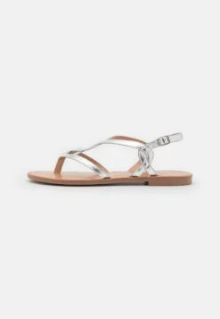 Anna Field T-Bar Sandals - Silver