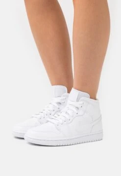 Wmns Air Jordan 1 Mid 365 - High-Top Trainers - White -Affordable Shoe Store 7db5fefdc1f84645adf36c33195fb51d