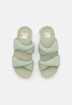 Sorel Viibe Twist Slide - Mules - Safari/Stone Green -Affordable Shoe Store 8258719b89f54280b513c271235d0b60