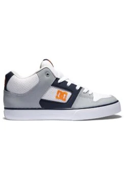 DC SHOES Pure Mid - Skate Shoes - Xwsn White Grey Orange -Affordable Shoe Store 896934acab7f446abe043be6cc131abe