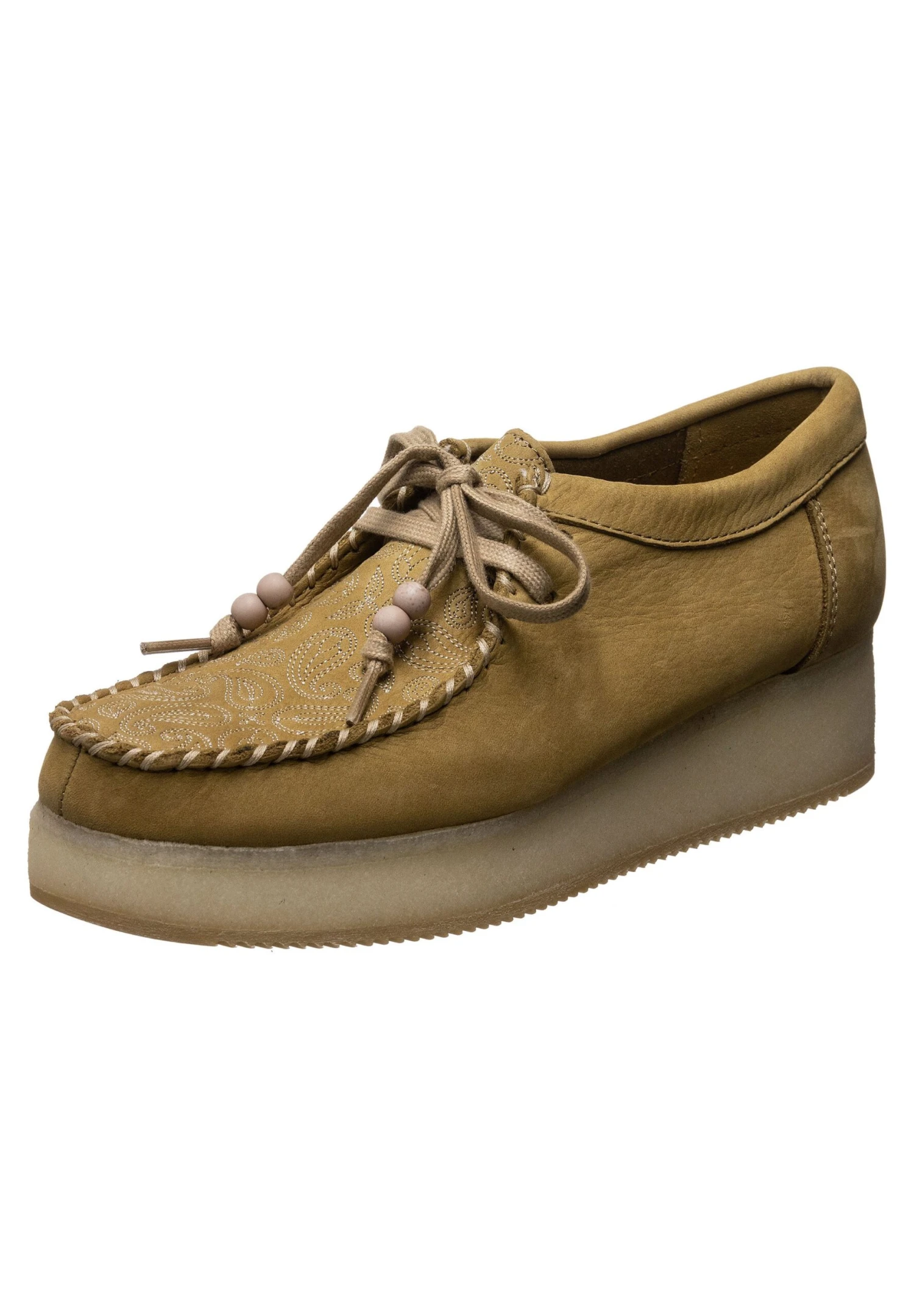 Clarks Originals Wallacraft Lo - Moccasins - Tan Embroidery 4 Clarks Originals Wallacraft Lo - Moccasins - Tan Embroidery - Image 2