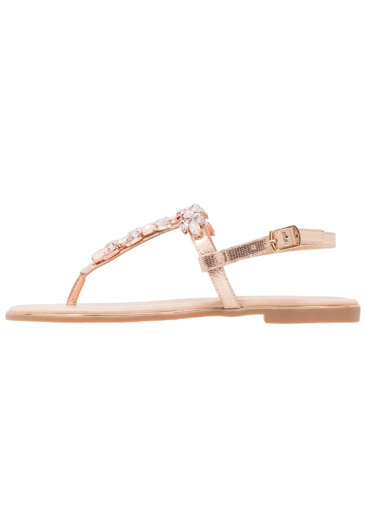 Anna Field T-Bar Sandals - Rose Gold 4 Anna Field T-Bar Sandals - Rose Gold - Image 2