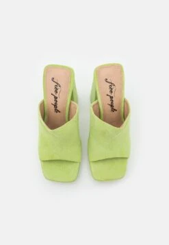 FREE PEOPLE Margo Mule - Heeled Mules - Green -Affordable Shoe Store 9800bc0ce46f42559089cb361db9def0