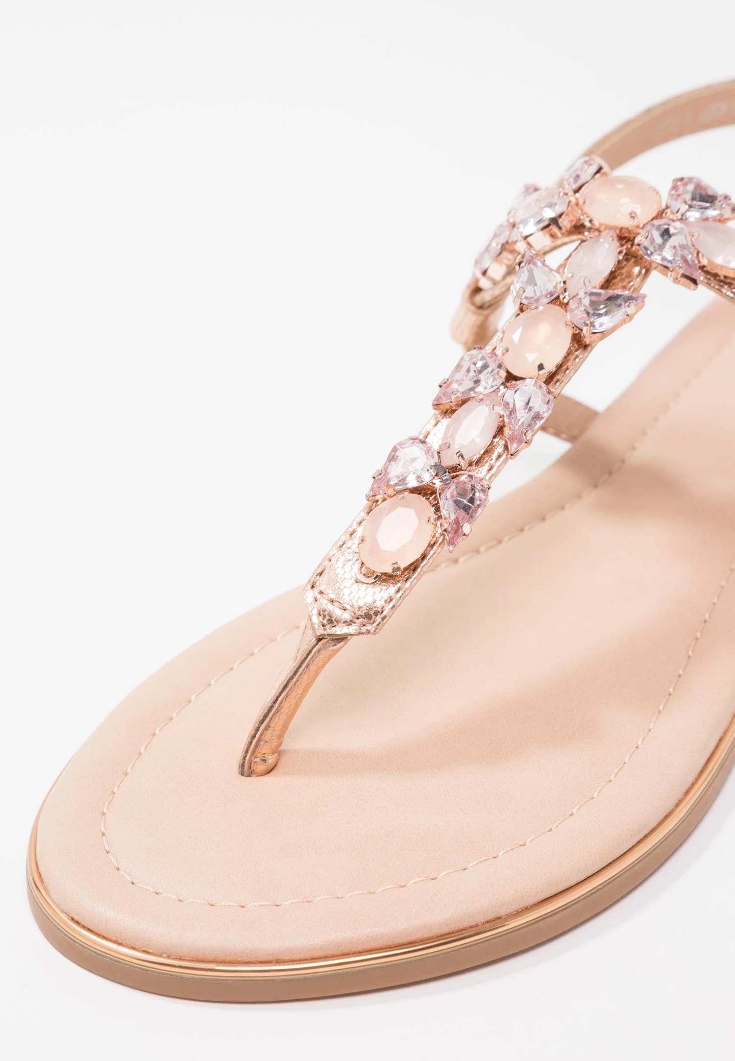 Anna Field T-Bar Sandals - Rose Gold 9 Anna Field T-Bar Sandals - Rose Gold - Image 7