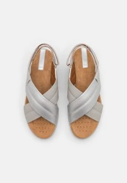 Geox Dandra - Sandals - Light Grey/Silver -Affordable Shoe Store a9c3ce43fc7840f595b01834e94251de