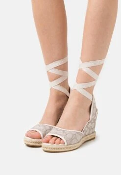 Coach Page Wedge - Platform Sandals - Stone/Chalk