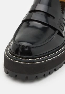 PROENZA SCHOULER Lug Sole Platform Loafers - Slip-Ons - Black -Affordable Shoe Store ca1de455ab8e4516b2dcbabfa063e4b5
