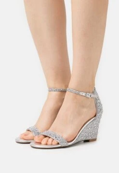 Debie - Wedge Sandals - Silver