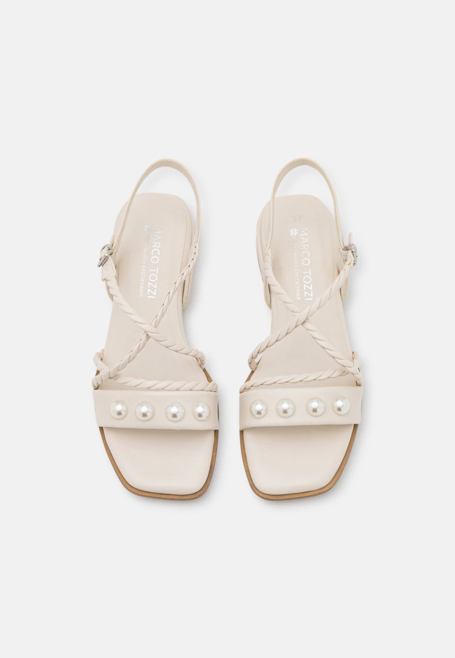 Marco Tozzi By Guido Maria Kretschmer - Sandals - Cream 8 Marco Tozzi By Guido Maria Kretschmer - Sandals - Cream - Image 6