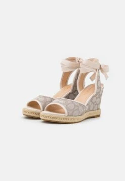 Coach Page Wedge - Platform Sandals - Stone/Chalk -Affordable Shoe Store cf98d831de1c48a7bcbef67eddc4407b