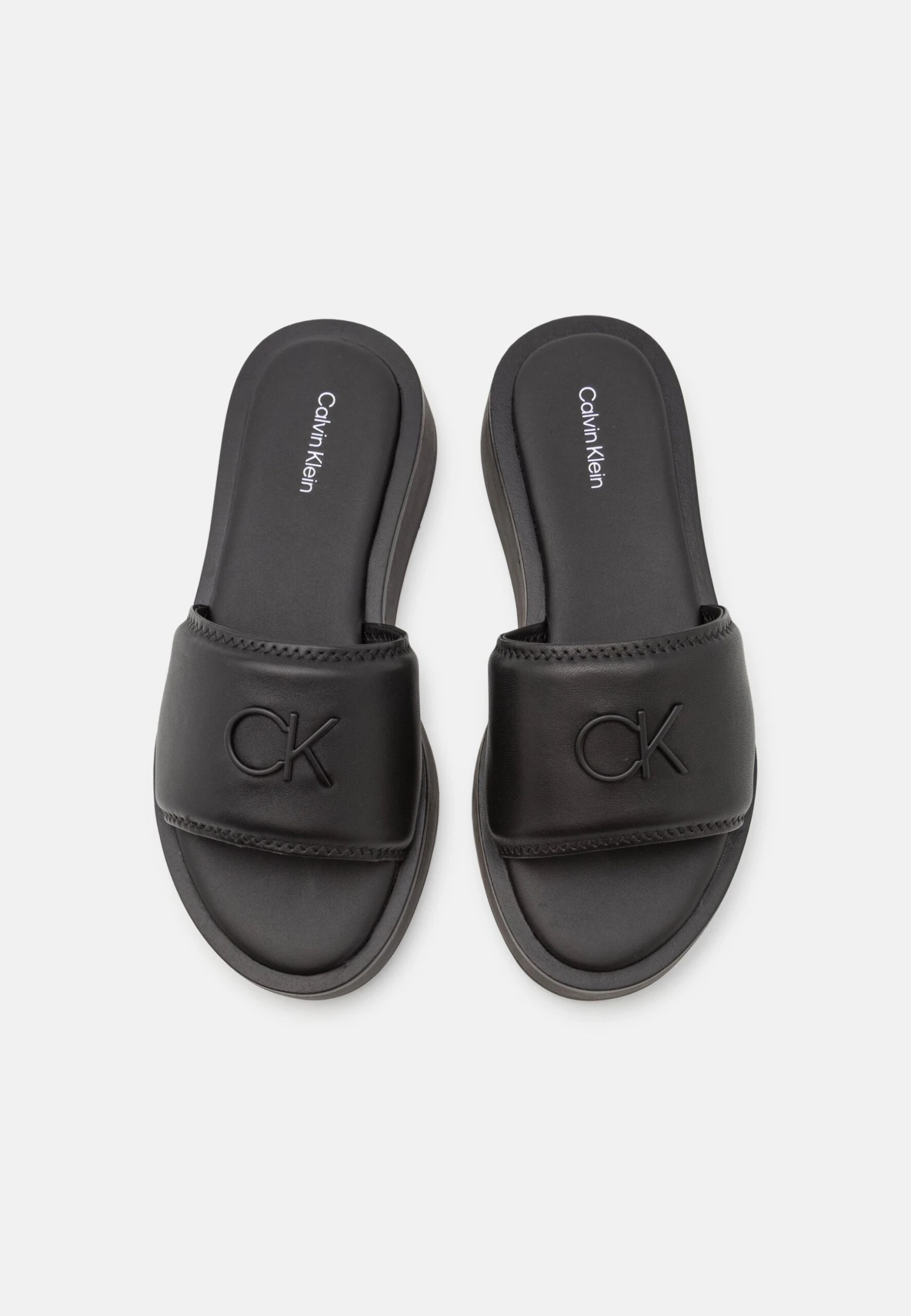 Calvin Klein Dress Flatform- Heeled Mules - Black 8 Calvin Klein Dress Flatform- Heeled Mules - Black - Image 6